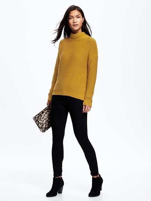 Image number 3 showing, Mock-Neck Sweater for Women