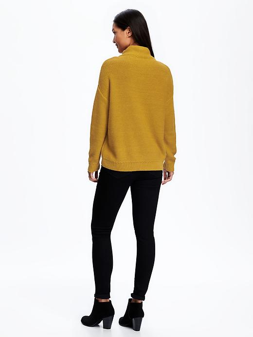 Image number 2 showing, Mock-Neck Sweater for Women