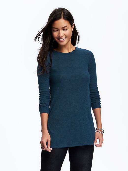Image number 1 showing, Long & Lean Rib-Knit Tunic for Women