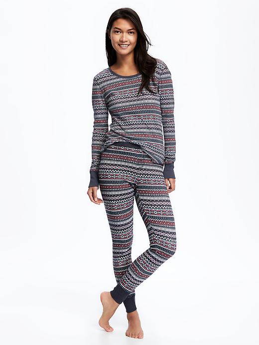 Image number 3 showing, Thermal Patterned Tee for Women