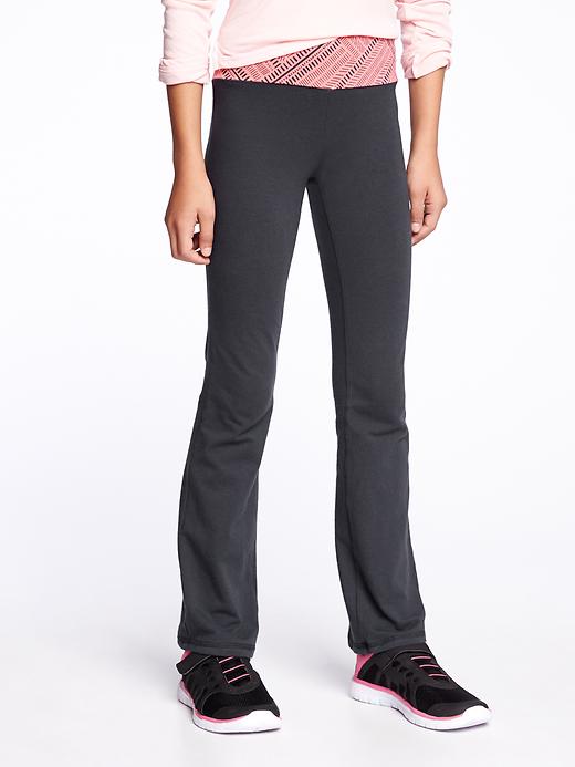 View large product image 1 of 1. Fitted Performance Yoga Pants for Girls