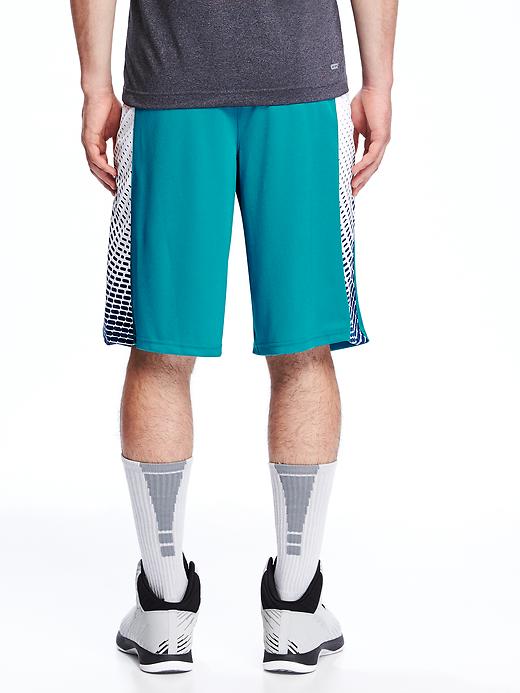 View large product image 2 of 2. Go-Dry Printed Basketball Shorts for Men (12")
