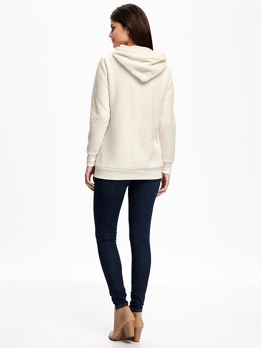 Image number 2 showing, Relaxed Sherpa Hoodie for Women