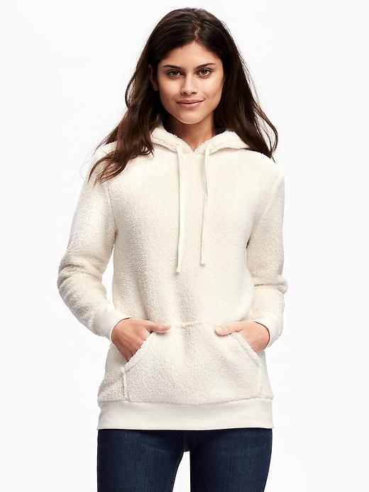 Image number 1 showing, Relaxed Sherpa Hoodie for Women