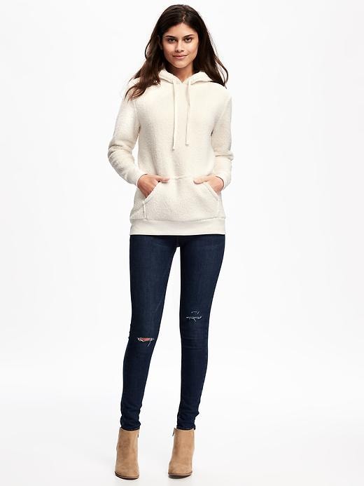Image number 3 showing, Relaxed Sherpa Hoodie for Women