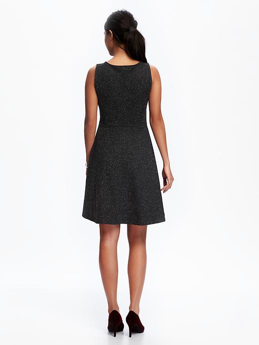 Image number 2 showing, High-Neck Double-Knit Dress for Women