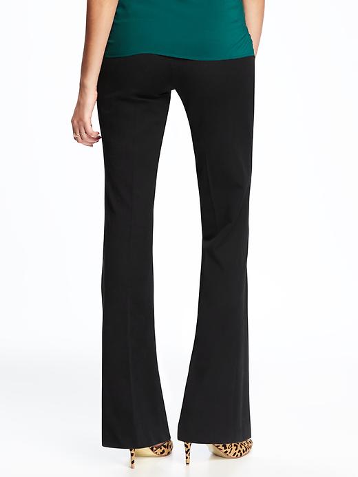View large product image 2 of 3. Maternity Fitted Full-Panel Mid-Rise Pants