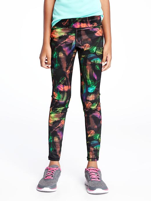 View large product image 1 of 1. Go-Dry Cool Fitted Leggings for Girls