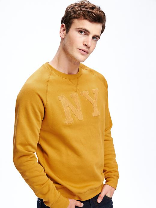 Image number 4 showing, Classic Graphic Crew-Neck Sweatshirt for Men