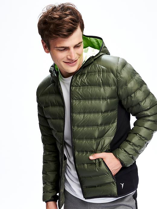 Image number 4 showing, Go-Warm Quilted Down Hooded Jacket for Men
