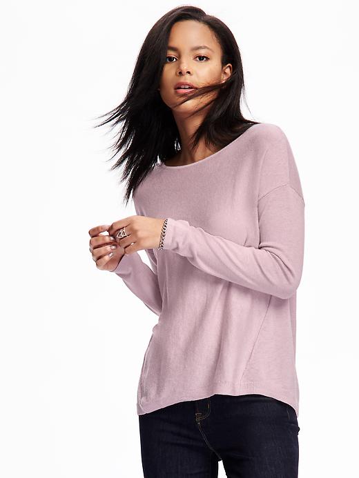 View large product image 1 of 1. Hi-Lo Dolman-Sleeve Sweater for Women