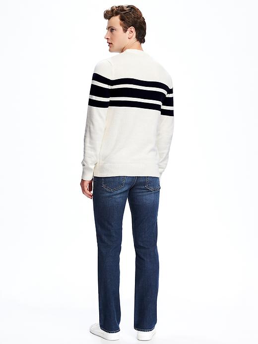 Image number 2 showing, Striped Crew-Neck Sweater for Men