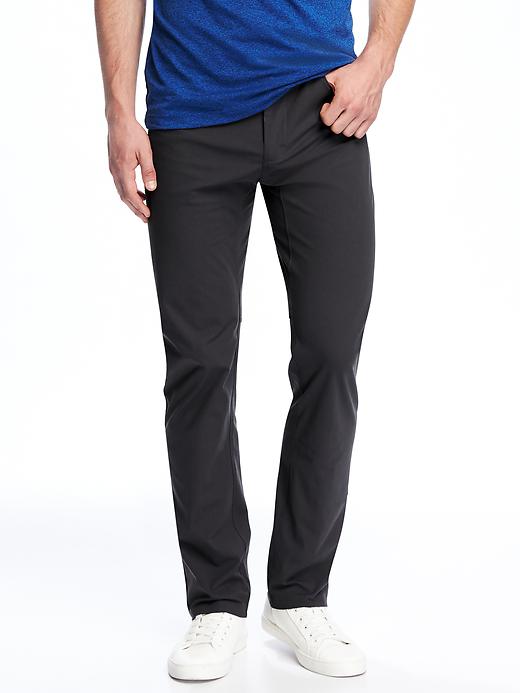 View large product image 1 of 1. Slim Go-Dry Built-In Flex Performance Pants for Men