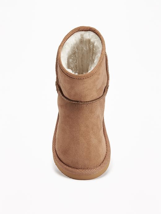 View large product image 2 of 4. Sueded Cozy Boots For Toddler
