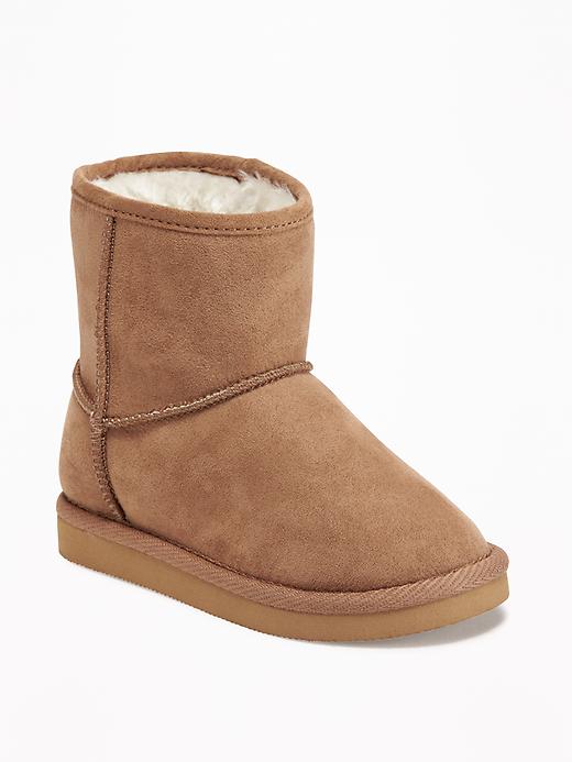 View large product image 1 of 4. Sueded Cozy Boots For Toddler