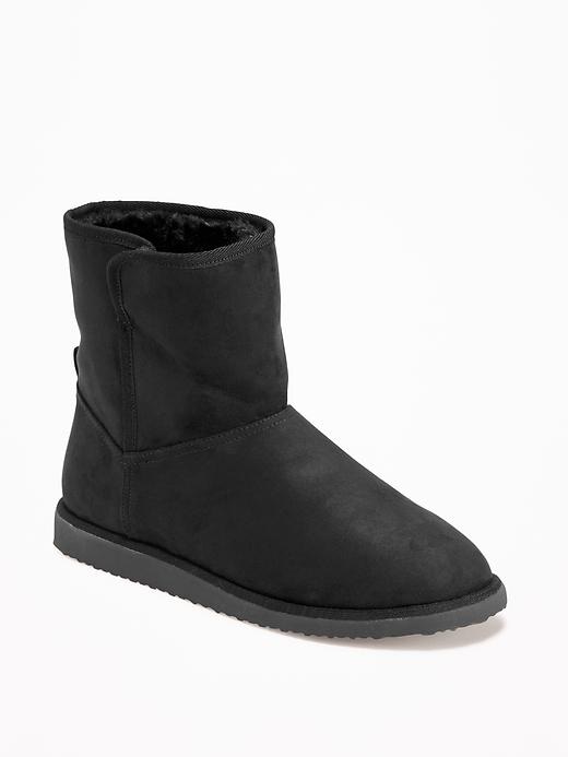 View large product image 1 of 1. Sueded Sherpa-Lined Boots for Women