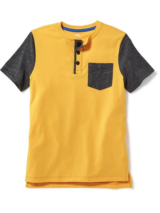View large product image 1 of 1. Pocket Henley For Boys