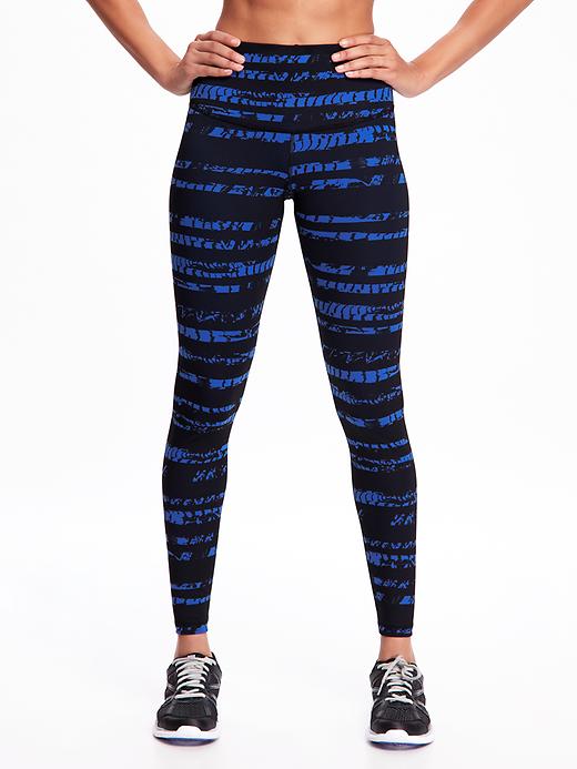 View large product image 1 of 2. High-Rise Printed Compression Leggings for Women