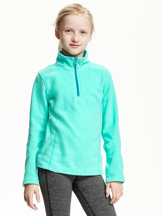 View large product image 1 of 1. Go-Warm Micro Fleece 1/4-Zip for Girls