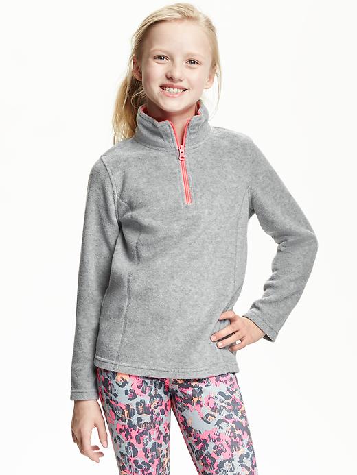 View large product image 1 of 1. Go-Warm Micro Fleece 1/4-Zip for Girls