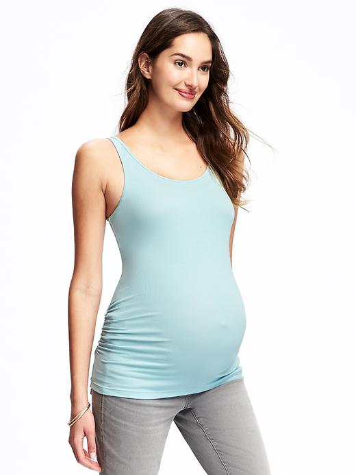 View large product image 1 of 1. Maternity Shirred Tank