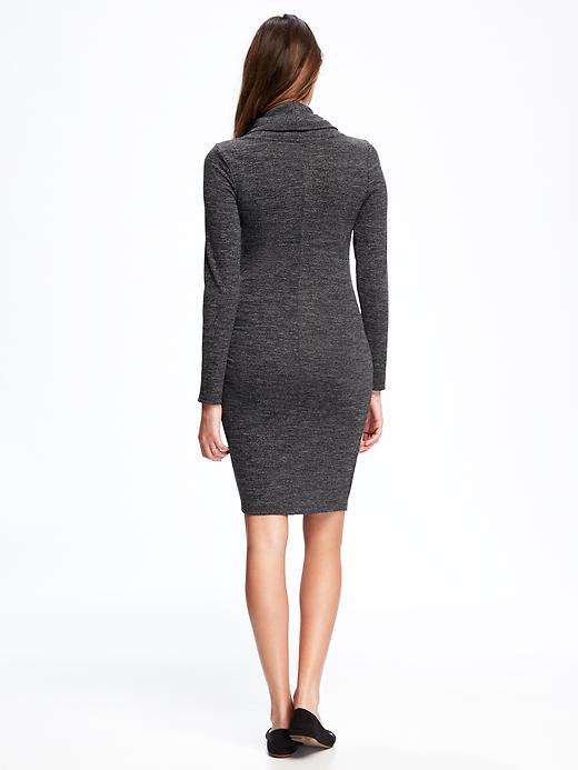 Image number 2 showing, Maternity Cowl-Neck Bodycon Dress