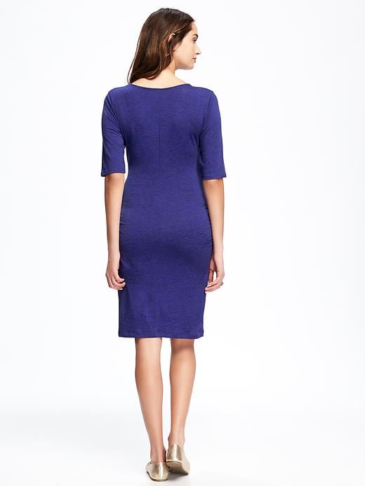 Image number 2 showing, Maternity Cross-Front Bodycon Dress