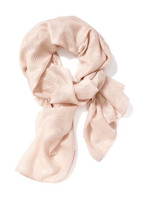 View large product image 1 of 2. Gauze Metallic-Stripe Scarf for Women