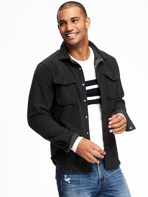 Image number 1 showing, Micro-Fleece Shirt Jacket for Men