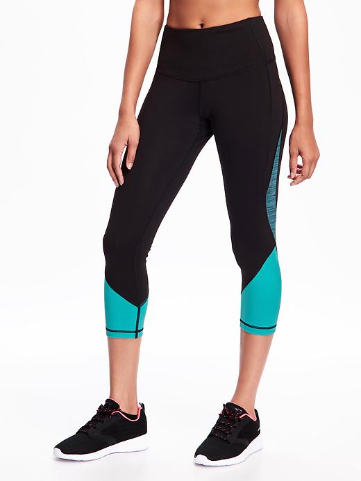 View large product image 1 of 3. Go-Dry Cool High-Rise Compression Crops for Women