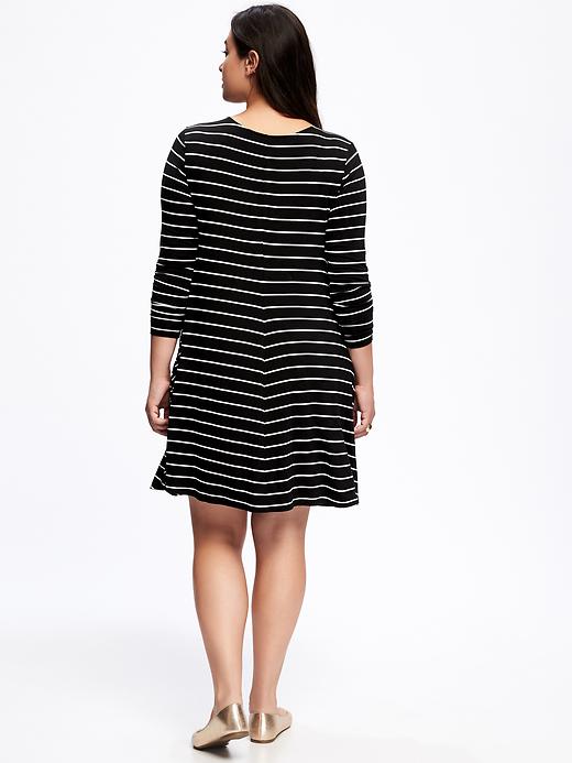 Image number 2 showing, Striped Plus-Size Swing Dress
