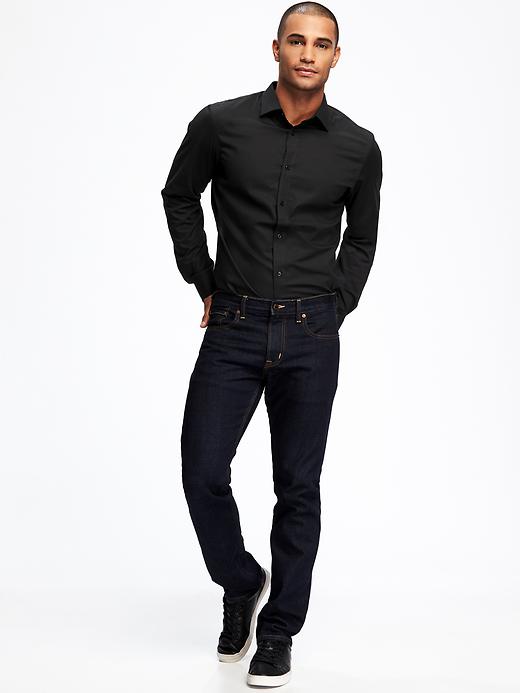 Image number 3 showing, Slim-Fit Built-In Flex Signature Non-Iron Dress Shirt for Men