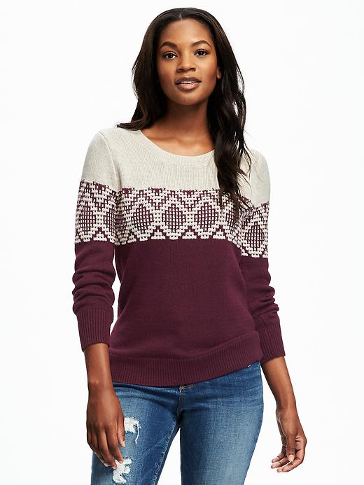 View large product image 1 of 1. Fair Isle Sweater for Women