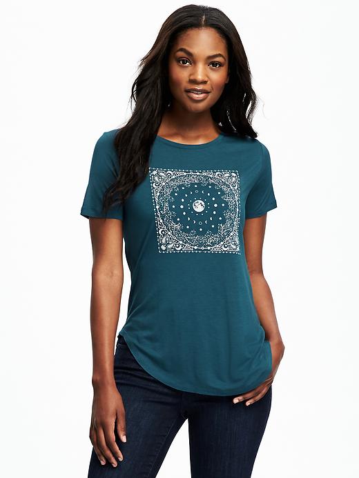View large product image 1 of 1. Relaxed Graphic Tee for Women