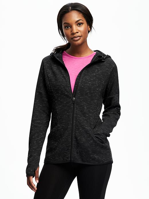 View large product image 1 of 1. Go-Dry Tech-Fleece Full-Zip Hoodie for Women