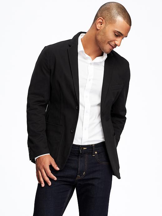 View large product image 1 of 1. Brushed-Twill Stretch Blazer for Men