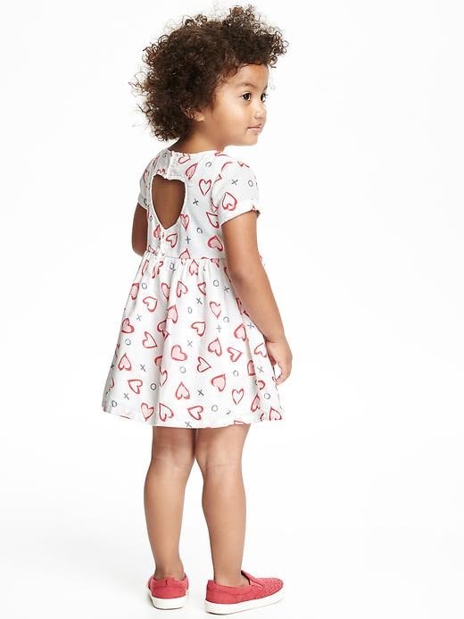 View large product image 1 of 2. Patterned Fit & Flare Dress for Toddler