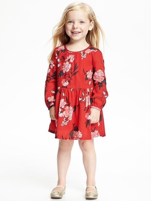View large product image 1 of 2. Drop-Waist Floral Dress for Toddler Girls