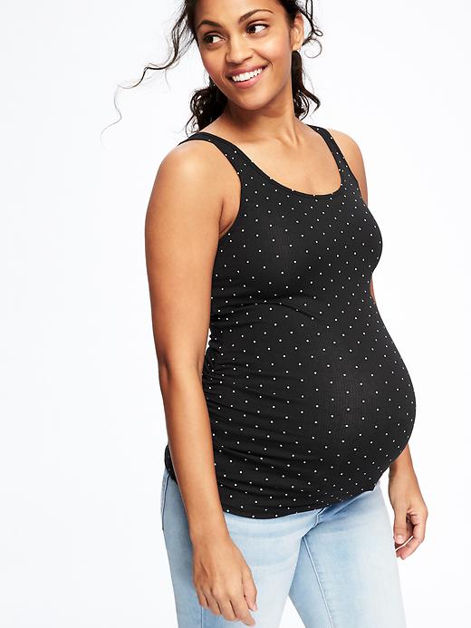 Image number 4 showing, Maternity Shirred Tank