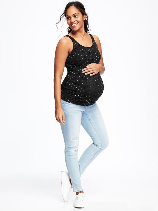 Image number 3 showing, Maternity Shirred Tank