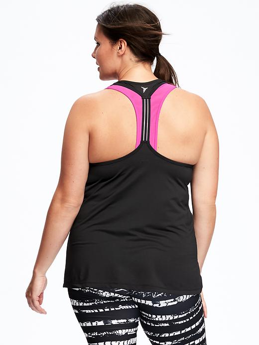 View large product image 1 of 1. Go-Dry Cool Semi-Fitted Plus-Size Tank
