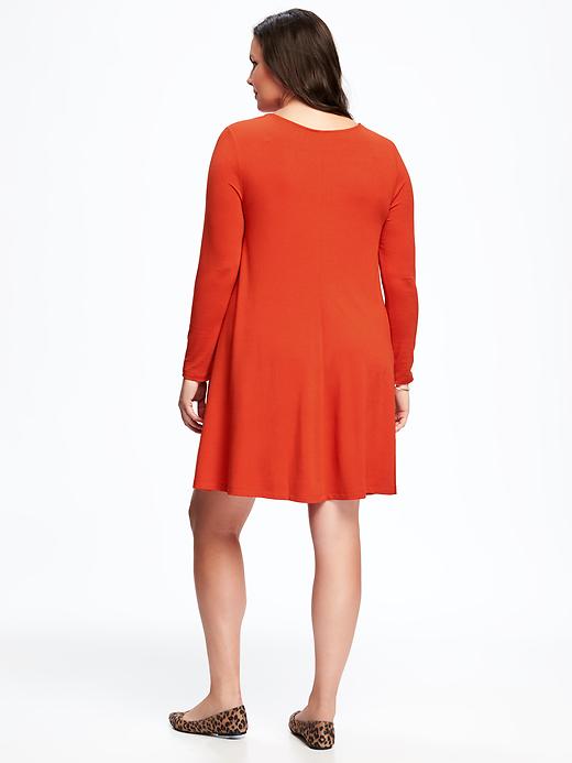Image number 2 showing, Jersey Plus-Size Swing Dress