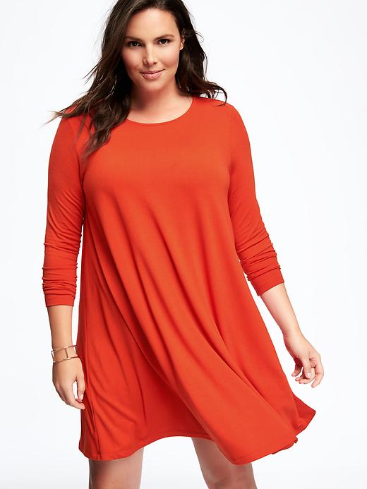 Image number 3 showing, Jersey Plus-Size Swing Dress