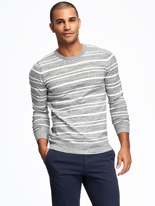 Image number 1 showing, Lightweight Crew-Neck Sweater for Men