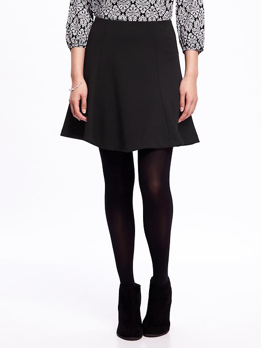 View large product image 1 of 2. Ponte-Knit Skater Skirt for Women