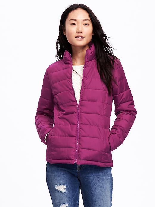 View large product image 1 of 1. Mock-Neck Lightweight Frost-Free Jacket for Women