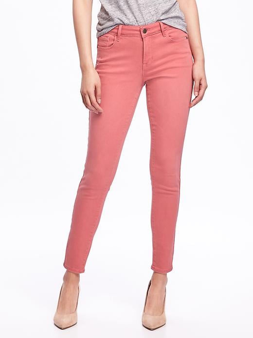View large product image 1 of 3. Mid-Rise Pop-Color Rockstar Jeans for Women