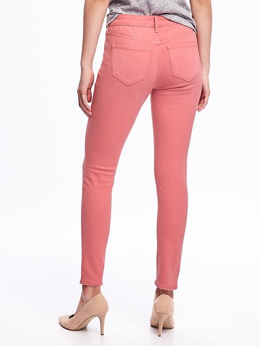 View large product image 2 of 3. Mid-Rise Pop-Color Rockstar Jeans for Women