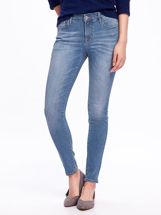 View large product image 1 of 1. Mid-Rise Built-In Sculpt Rockstar Jeans for Women