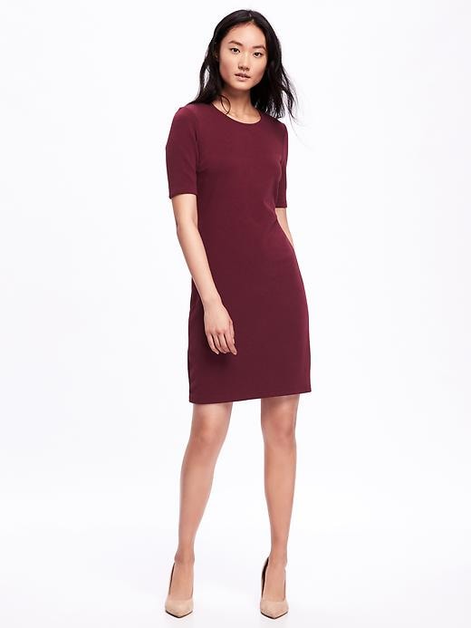 View large product image 1 of 2. Ponte-Knit Shift Dress for Women